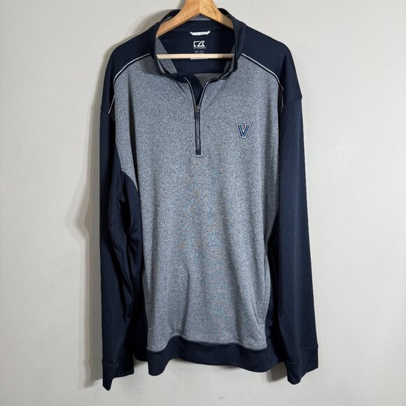 Cutter & Buck Villanova Wildcats CB Drytec Replay Half Zip Pullover Men XXL NWOT - Picture 4 of 15